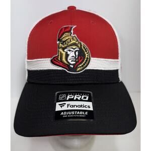 Ottawa Senators Fanatics Branded Team Apparel NHL Logo Adjustable Hockey Hat